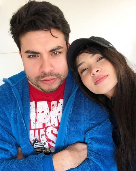 Kelley with her brother