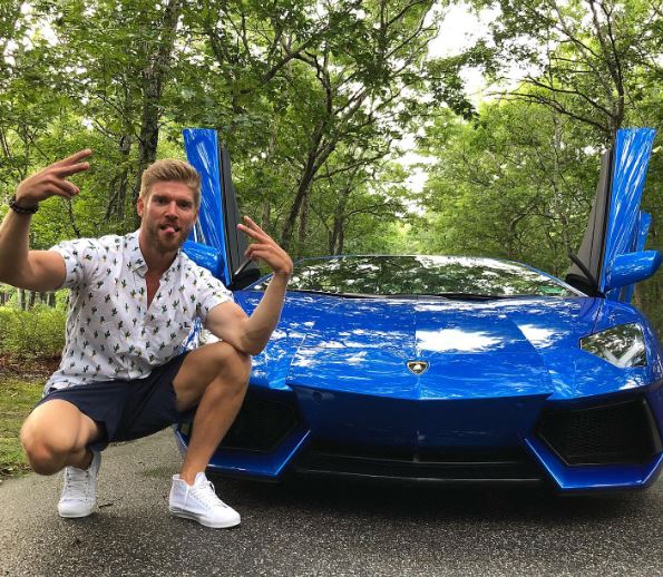Kyle Cooke with his favorite car