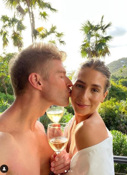 Kyle Cooke with his wife
