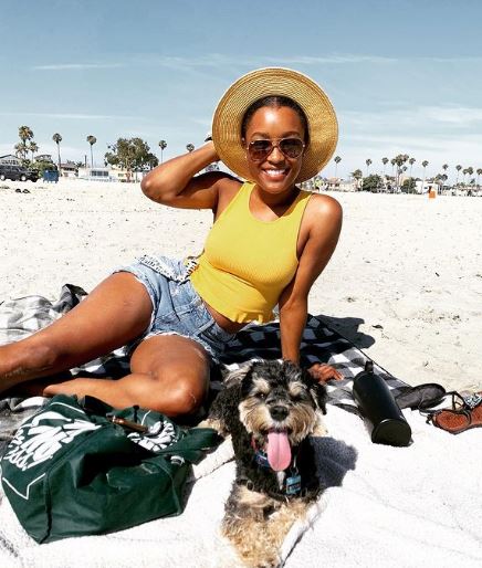 LaToya Tonodeo has a pet dog
