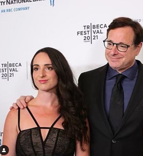 Lara Melanie Saget with her father