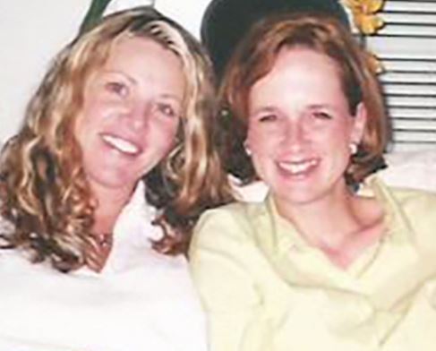 Lori's old photo with her friend