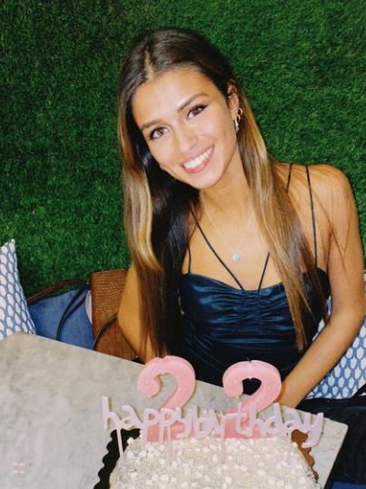 Luisinha on her 22nd birthday