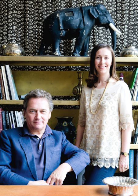 Lulu with her business partner Christopher Hodsoll