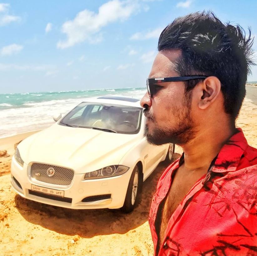 Madan Gowri with his car