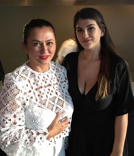 Mishel with her daughter Eva Trajceski