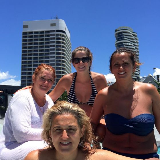 Mishel with her sisters