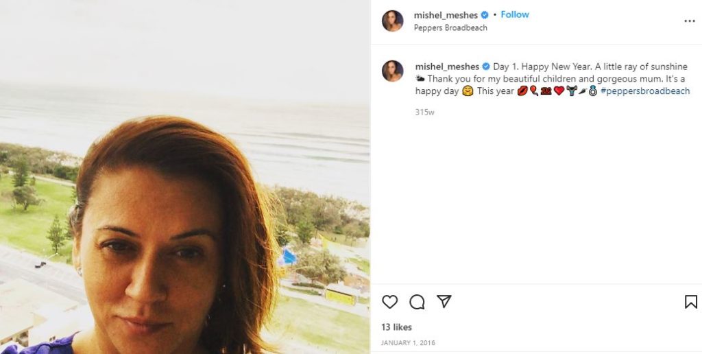 Mishel's first IG post