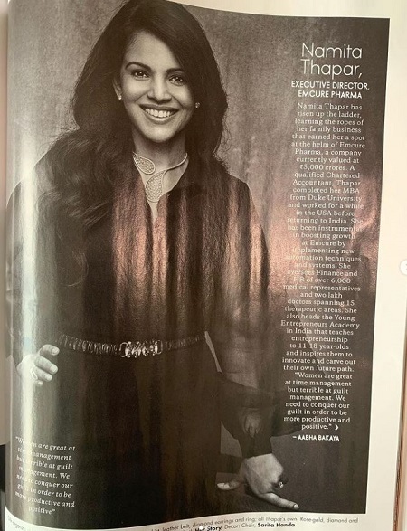 Namita Thapar career