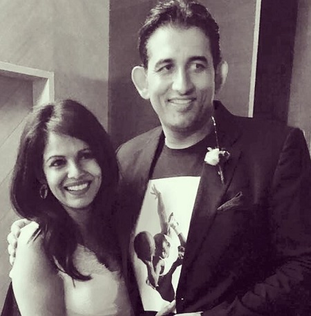 Namita Thapar old picture with her husband
