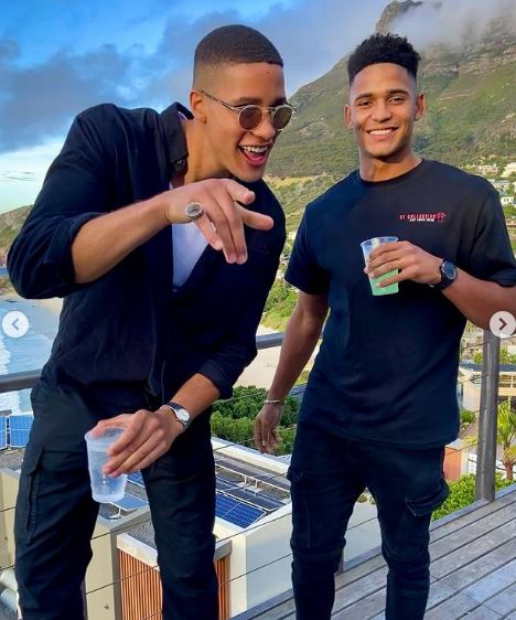 Nathan with his brother Sacha Feinberg Mngomezulu