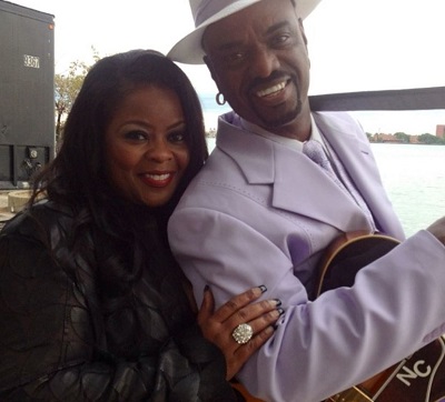 Nick Colionne with his sister Maysa