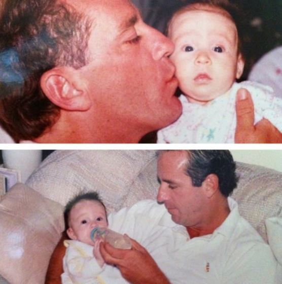 Nicole's childhood photo with her dad
