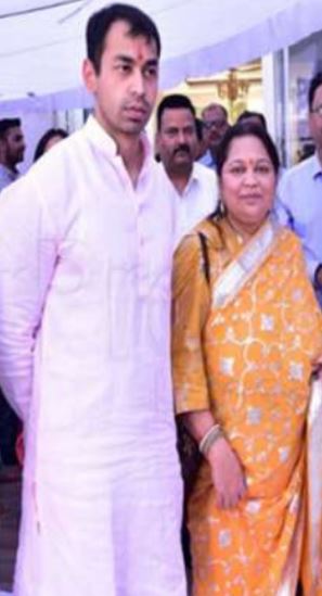 Prateek Yadav and his mother