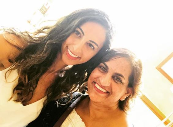 Preet Chandi with her mother