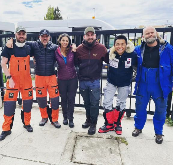 Preet with her expedition friends