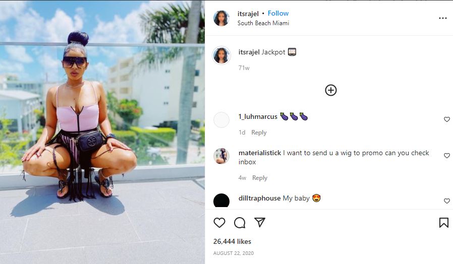Rajel's first IG post