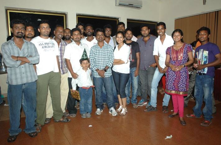 Rajkumar Periasamy with his friends