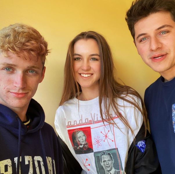 Rebecca with her friends