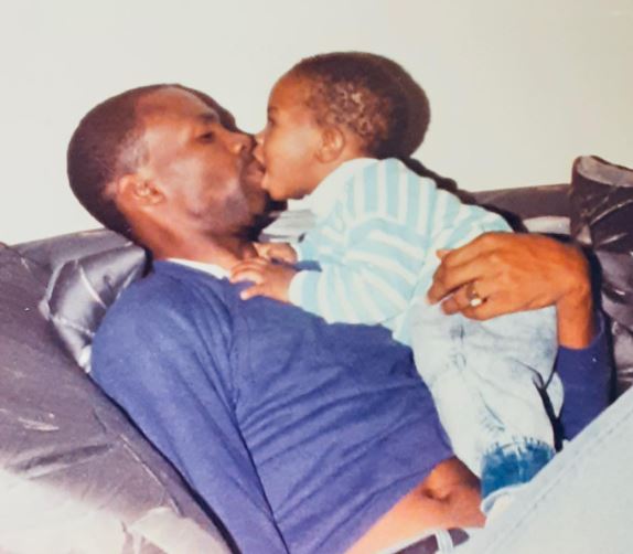 Riley Christian old image with his father