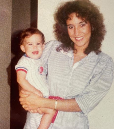 Robert Ham old image with his mother