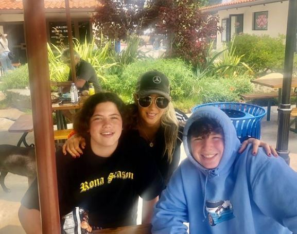 Saginor with her nephews