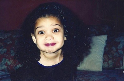 Samantha Logan childhood picture