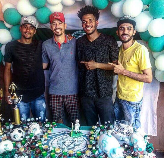 Souza with his best friends