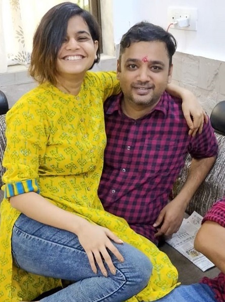 Suhani with her brother