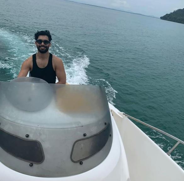 Suraj Nambiar likes boating