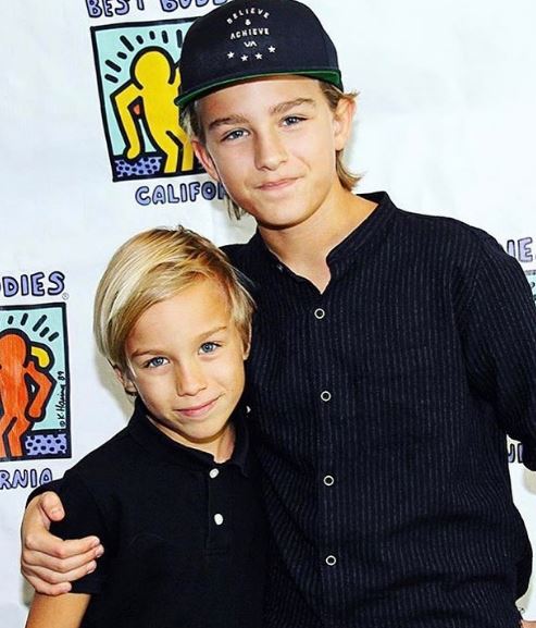 Tait Blum with his brother Teddy Blum