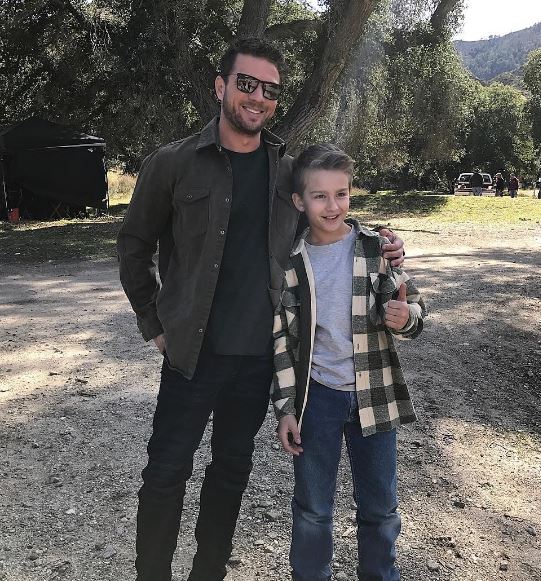Tait Blum with his favorite actor Ryan Phillippe
