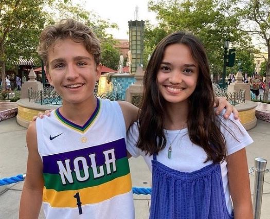 Tait with his best friend Sophia Hammons