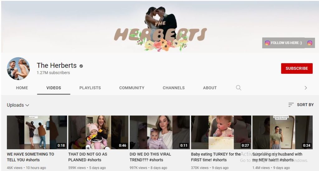 The Herberts Youtube channel