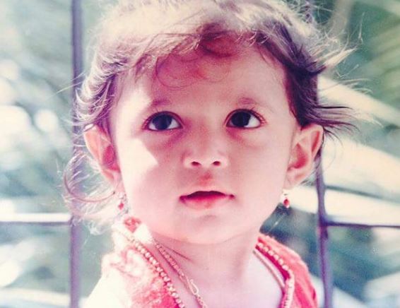 The childhood picture of Neha Shetty