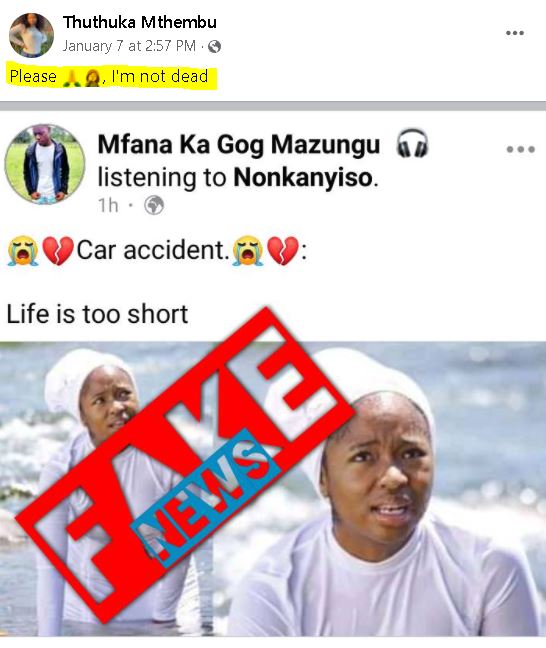 Thuthuka Mthembu is alive