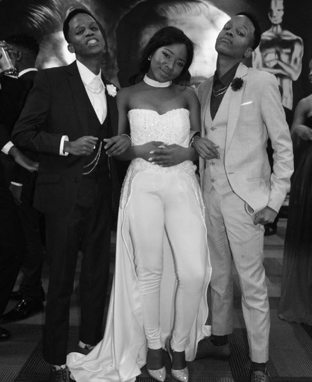Thuthuka Mthembu with her co-actors