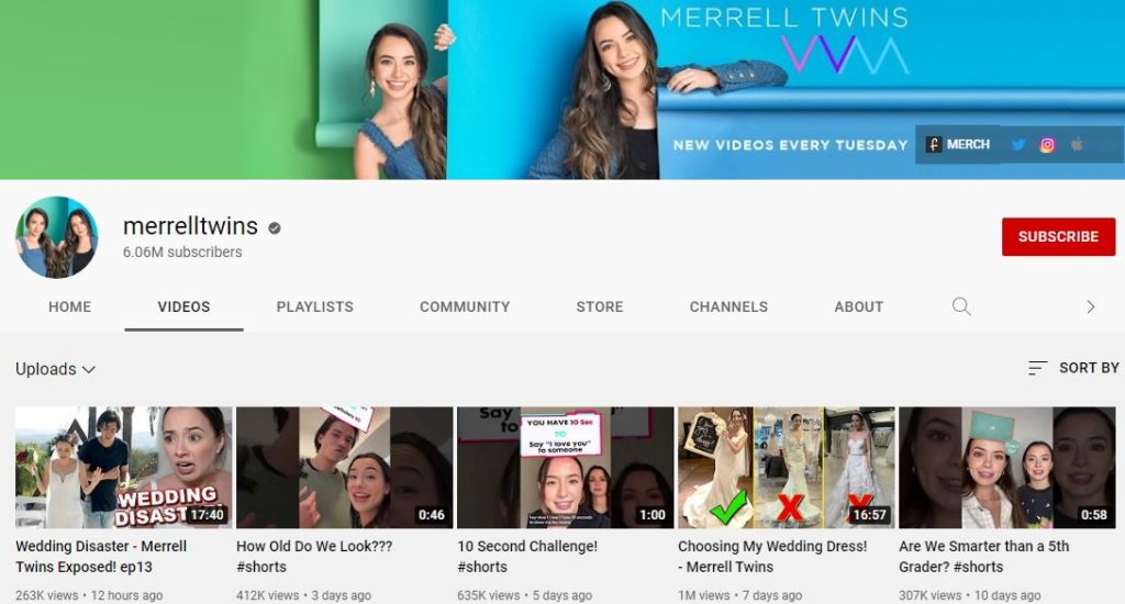 Vanessa Merrell YouTube channel