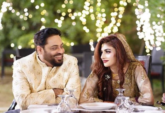 Aamir Liaquat Hussain married to hi third wife Syeda Dania Shah