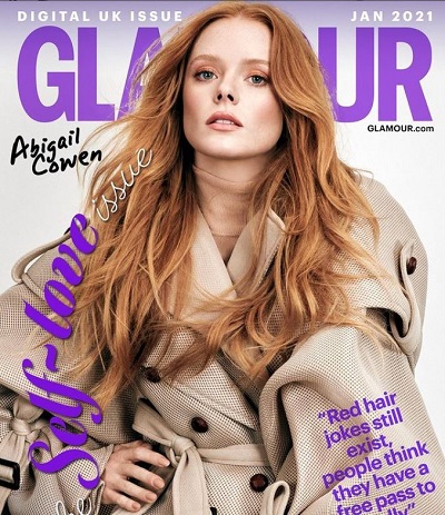 Abigail Cowen featured in Magazine named Glamour