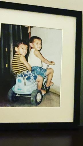 Aisha Sharma old image with her brother