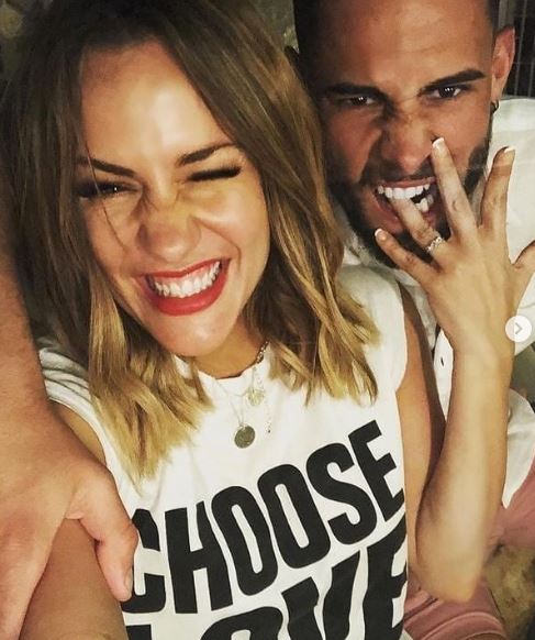 Andrew Brady with Caroline Flack