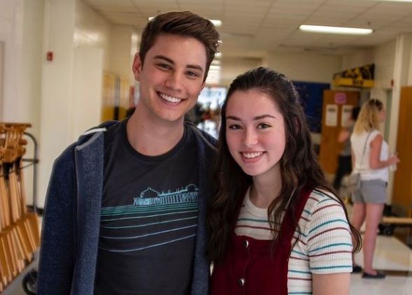 Anneliese with actor Carson Rowland