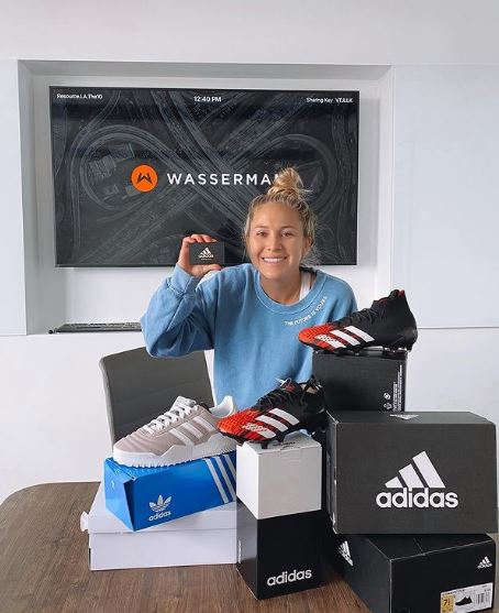 Ashley endorses various sports products