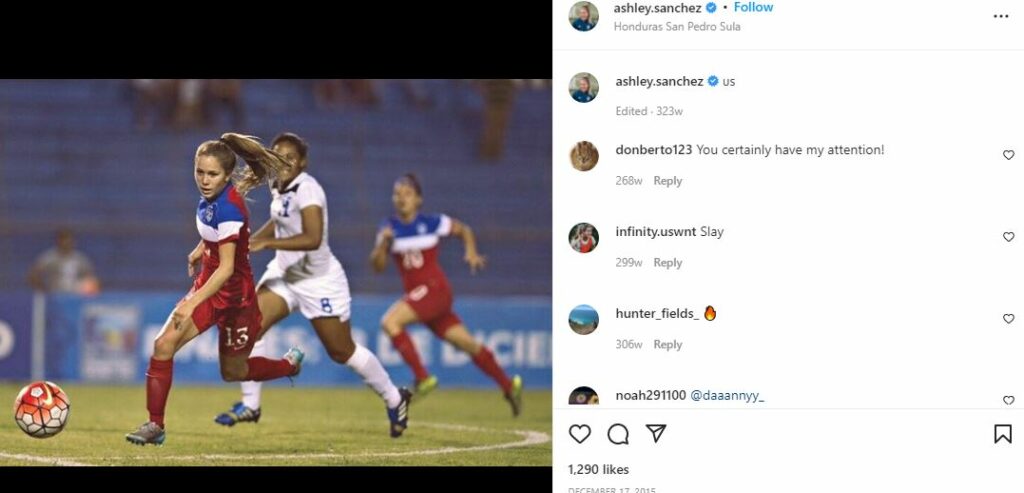 Ashley's first IG post
