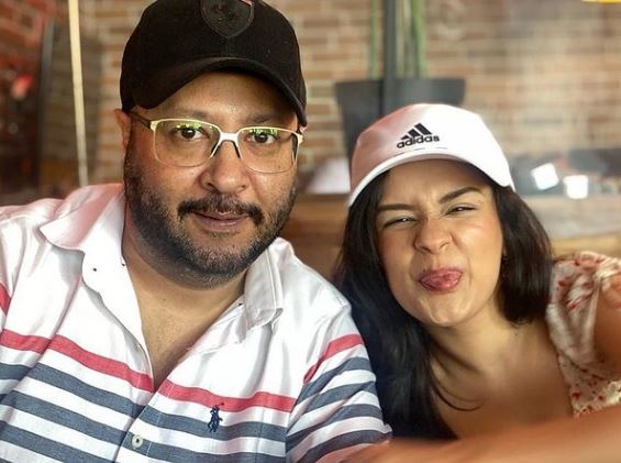 Avneet Kaur with her dad