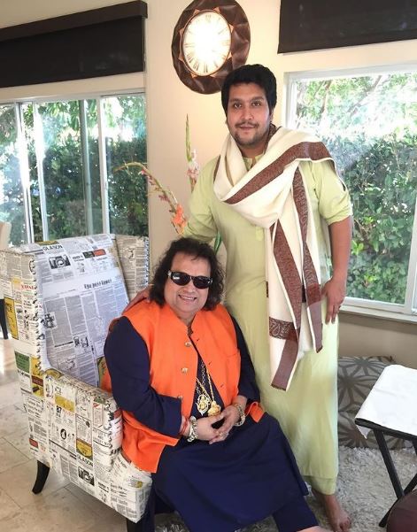 Bappa Lahiri and his dad