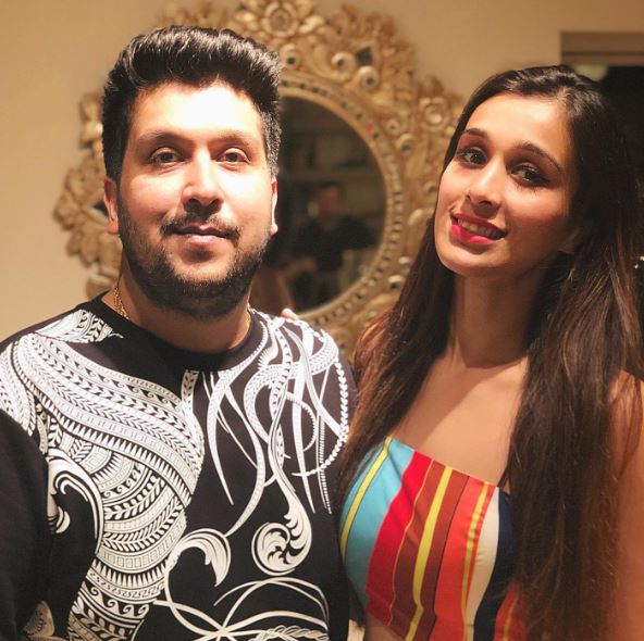 Bappa Lahiri with his wife