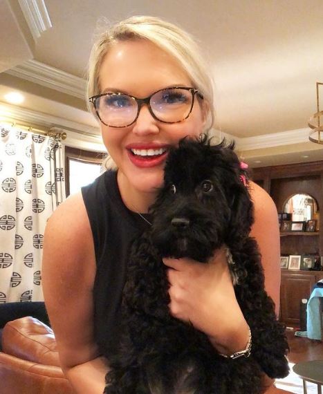 Broyles and her pet dog