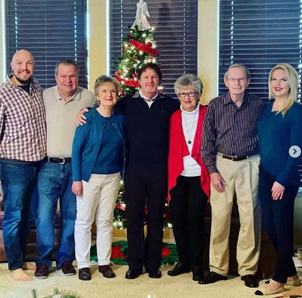 Broyles with her family